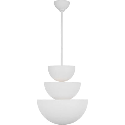 Beaunay Large Chandelier by Visual Comfort & Co. in cast plaster. Made from unique in a unique style.