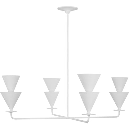 Cornet Extra Large Chandelier by Visual Comfort & Co. in cast plaster. Made from unique in a unique style.