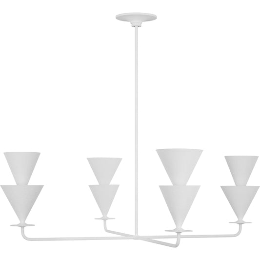 Cornet Extra Large Chandelier by Visual Comfort & Co. in cast plaster. Made from unique in a unique style.