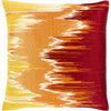 Dark Red, Ivory, Terracotta / Down Feather / 18" x 18"