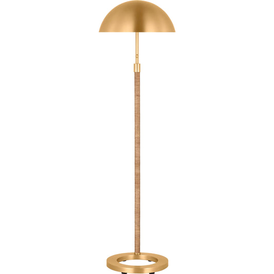 Balleroy Medium Floor Lamp by Visual Comfort & Co. in burnished brass. Made from steel in a unique style.