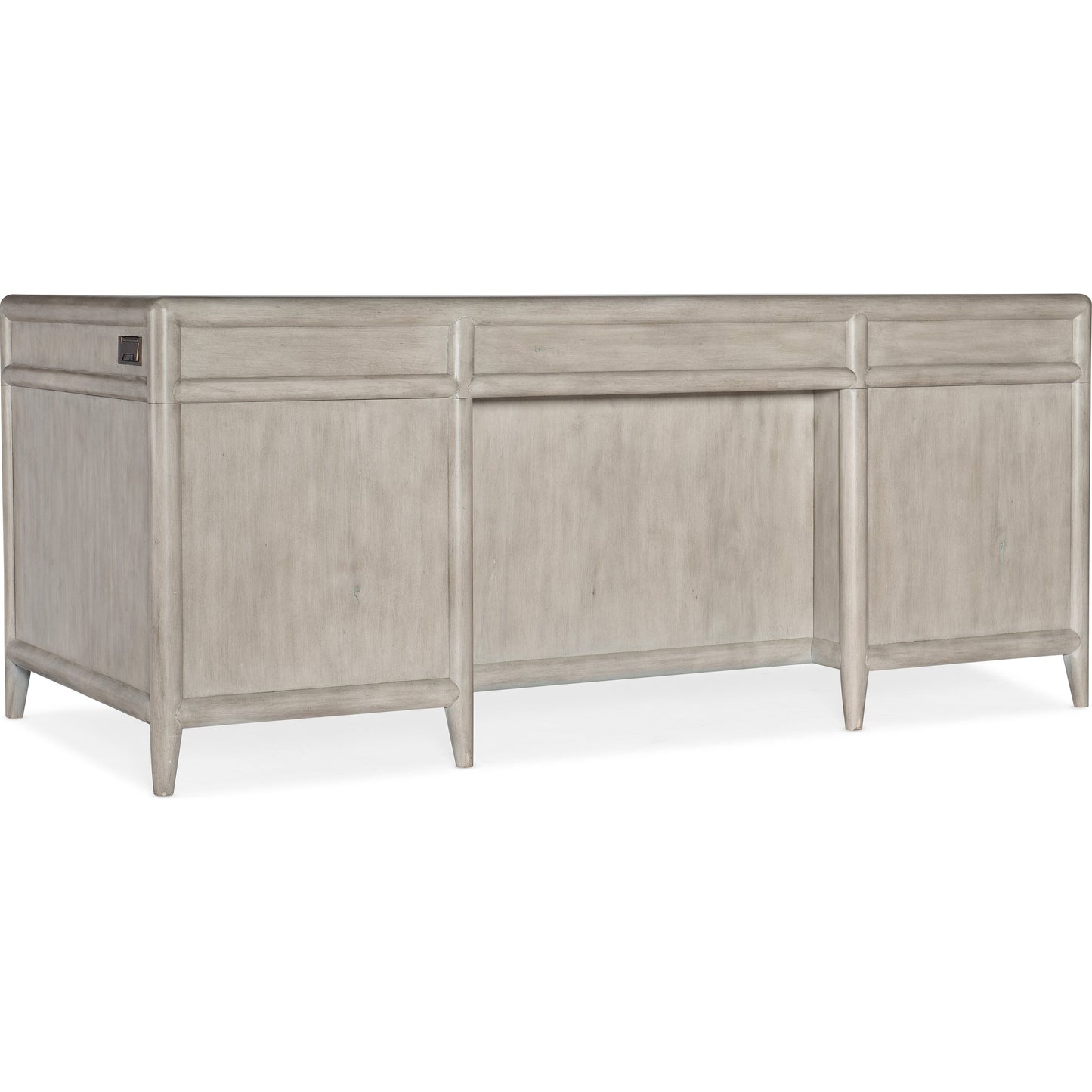 002 SI-1748500 | Additional Silo | Burnham Executive Desk by Hooker Furniture in grey mink. Made from alder veneers with knots in a cottage & farmhouse style.