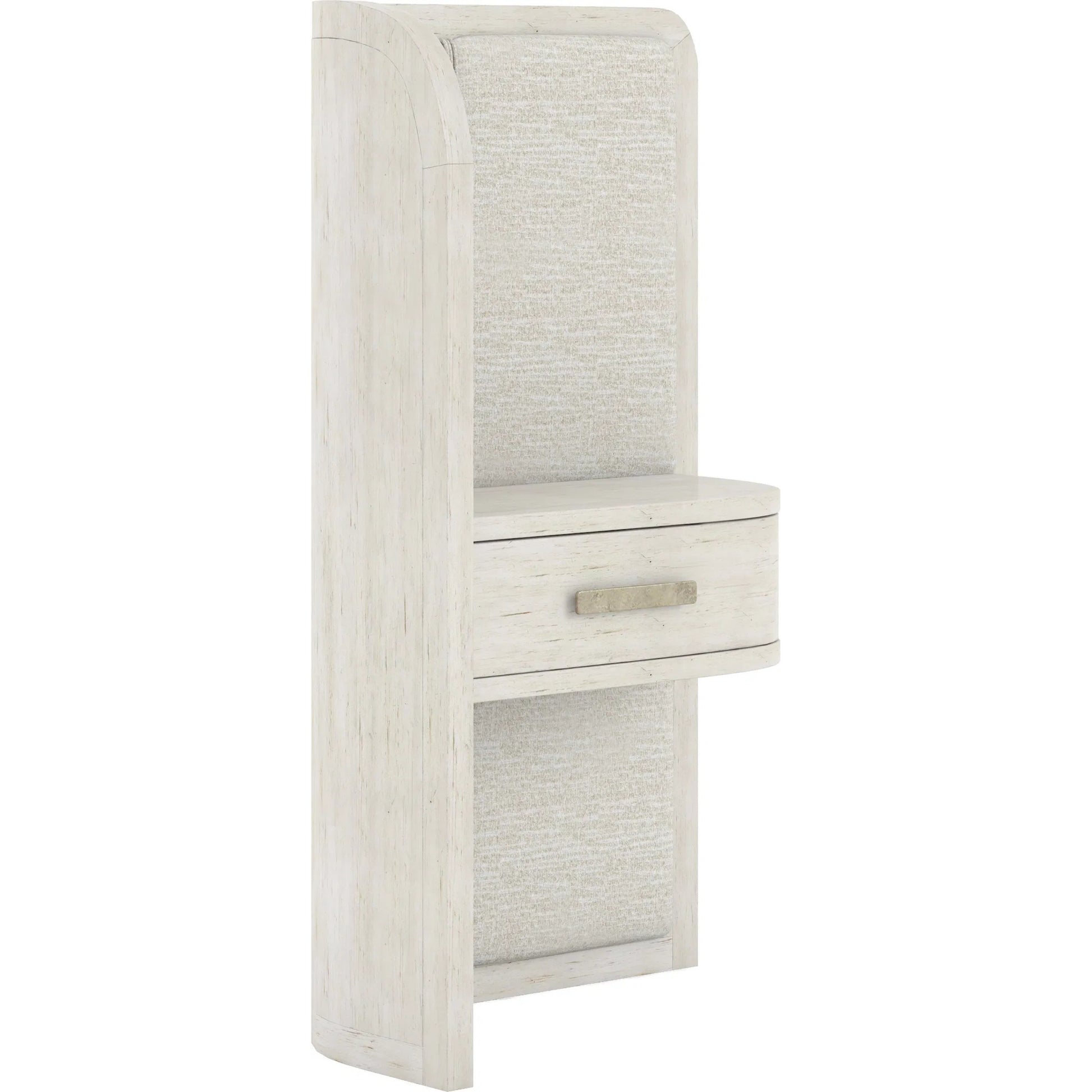 Ashlar Wall Panel Nightstand Set by A.R.T. Furniture in bisque. Made from parawood solids, birch veneers, foam, fabric, metal in a transitional style.