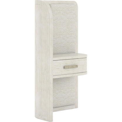 Ashlar Wall Panel Nightstand Set by A.R.T. Furniture in bisque. Made from parawood solids, birch veneers, foam, fabric, metal in a transitional style.