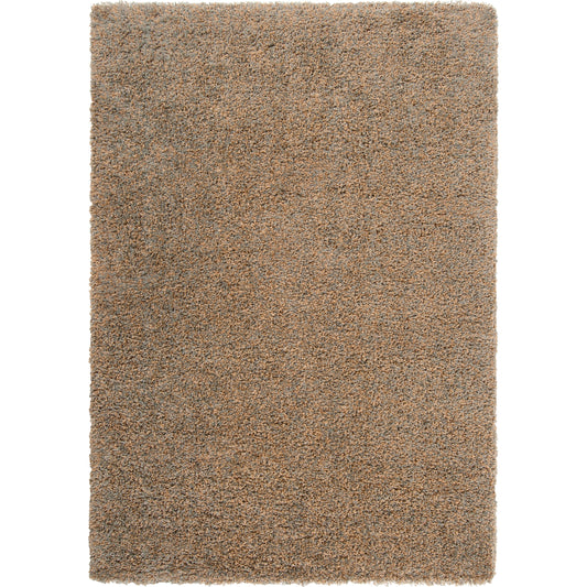 Luxury Shag Rug - 396 by Livabliss in sky blue, tan. Made from 100% polypropylene in a unique style.