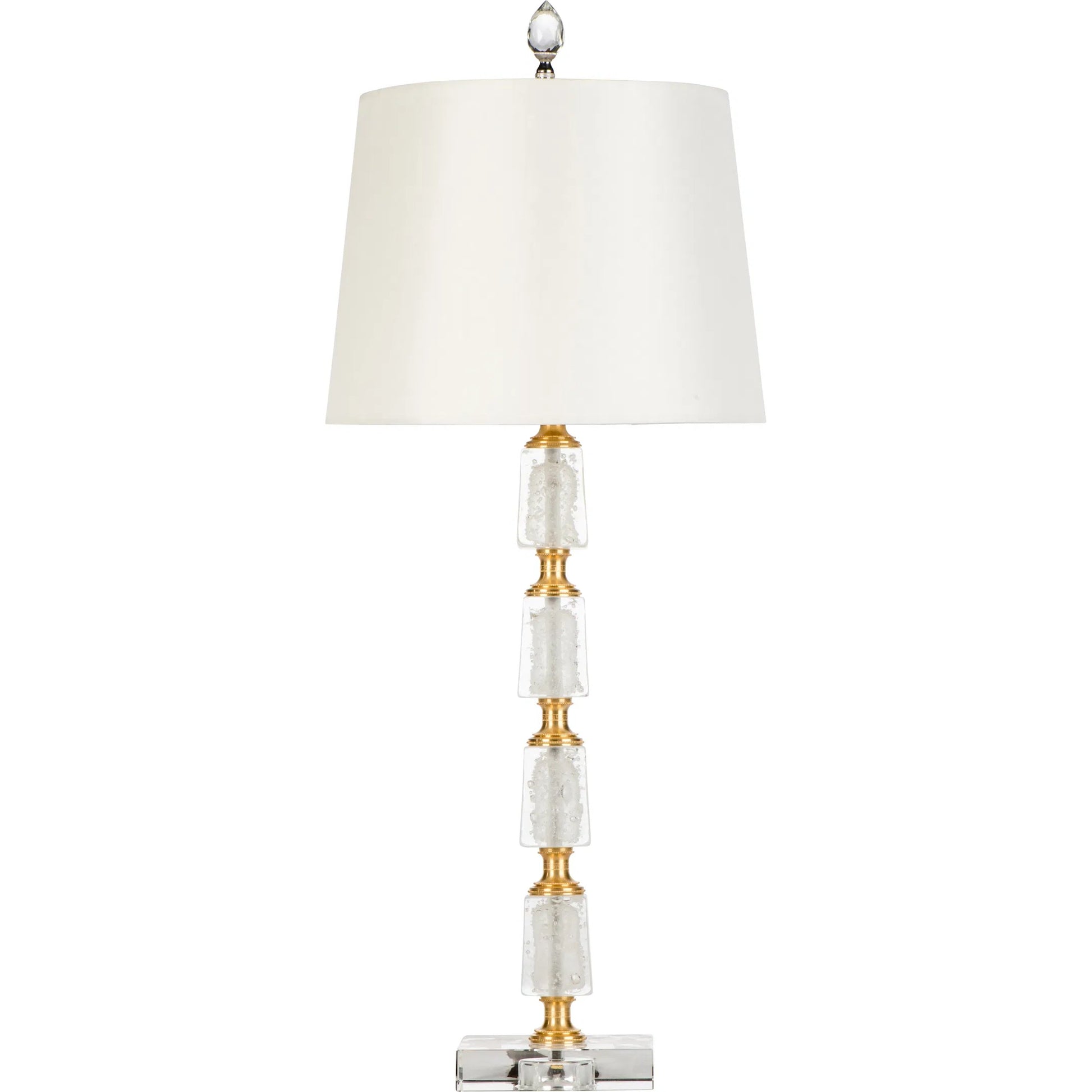 Eau Claire Lamp by Bradburn Home. Made from glass, brass in a unique style.