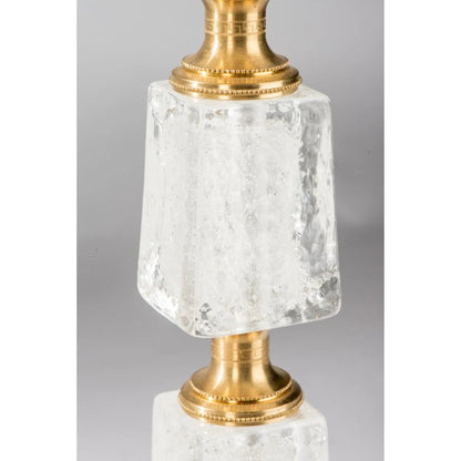 Eau Claire Lamp by Bradburn Home. Made from glass, brass in a unique style.