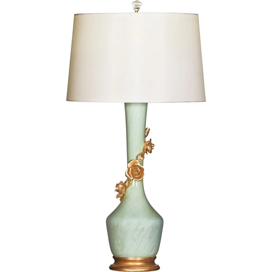 Avril Rose Bleu Lamp by Bradburn Home. Made from ceramic in a unique style.