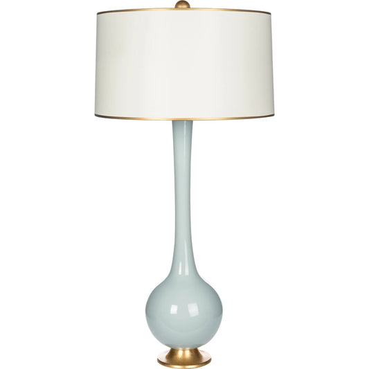 Lela Blue Lamp by Bradburn Home. Made from ceramic in a unique style.