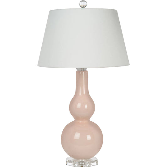 Blush Arabella Lamp by Bradburn Home. Made from ceramic in a unique style.
