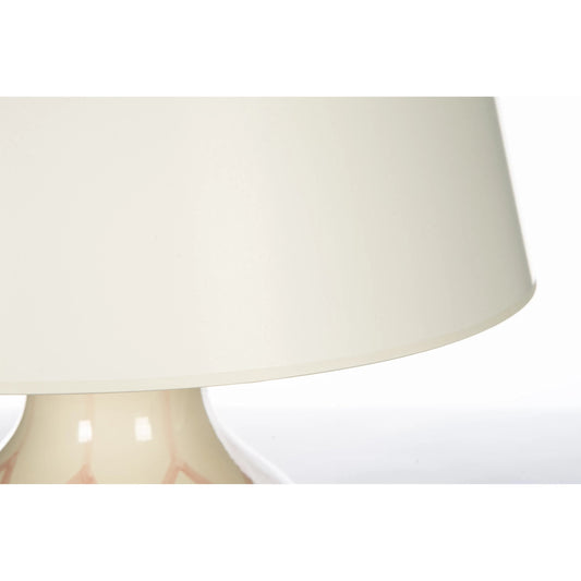 Pink Prisim Lamp by Bradburn Home. Made from ceramic in a unique style.