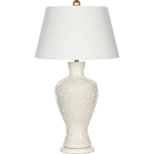 Crysanthemum Blanc Lamp by Bradburn Home. Made from ceramic in a unique style.