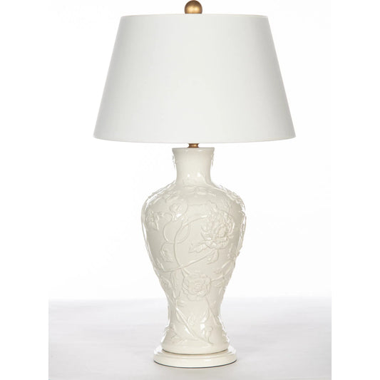 Crysanthemum Blanc Lamp by Bradburn Home. Made from ceramic in a unique style.