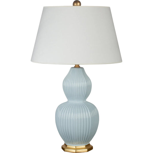 Paragon Blue Lamp by Bradburn Home. Made from ceramic in a unique style.