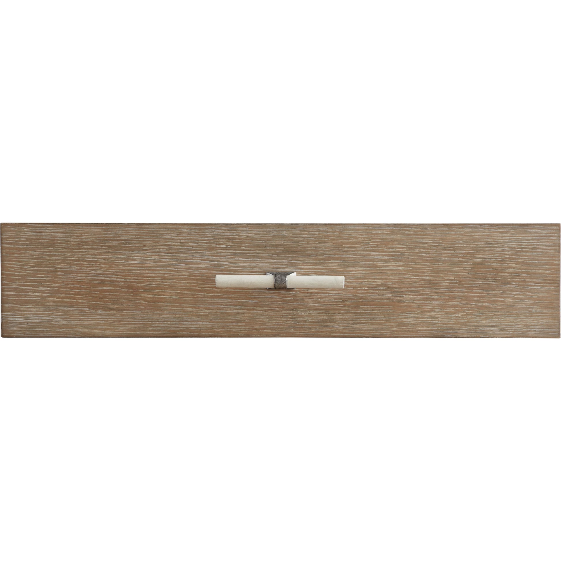 Affinity Nightstand by Hooker Furniture in greige. Made from oak veneers in a coastal style.