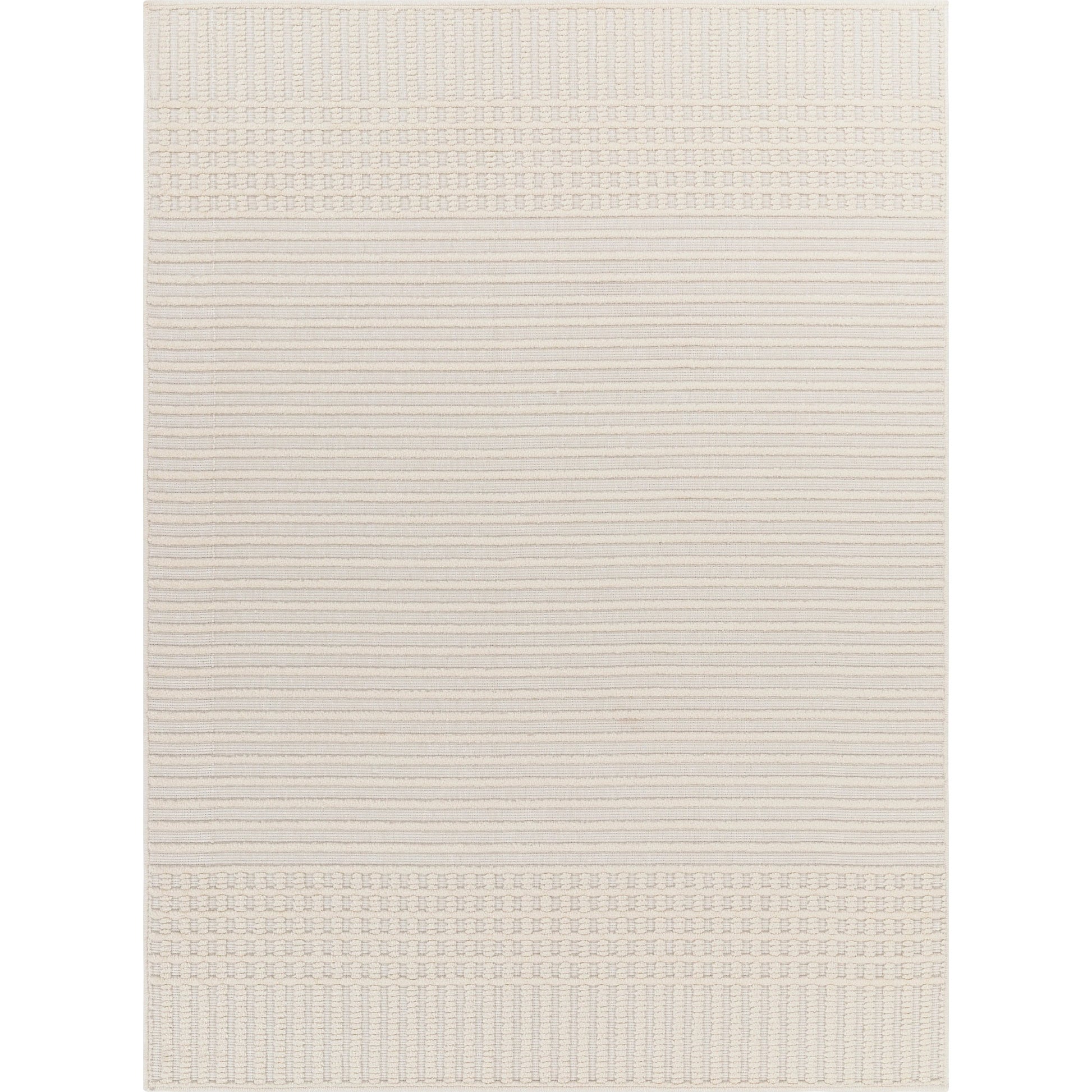 Lyna Rug by Livabliss in white, off-white. Made from main: 70% polypropylene, main: 30% polyester in a modern style.