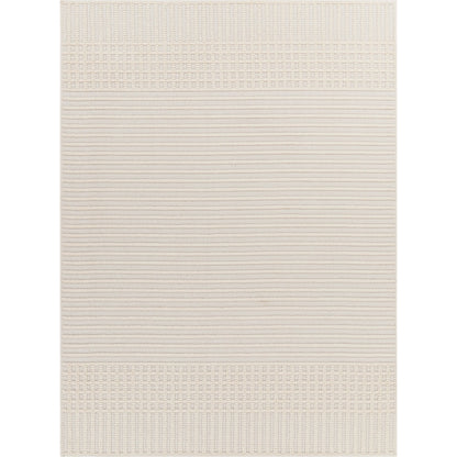 Lyna Rug by Livabliss in white, off-white. Made from main: 70% polypropylene, main: 30% polyester in a modern style.