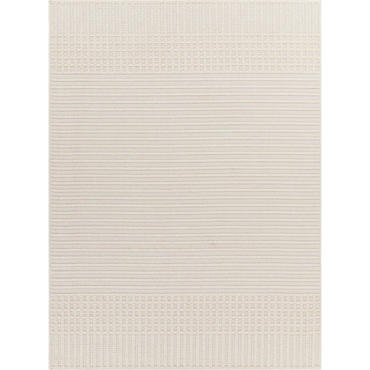 Lyna Rug by Livabliss in white, off-white. Made from main: 70% polypropylene, main: 30% polyester in a modern style.