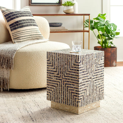 Lharysa - 29293 by Livabliss in black and lacqueredlacquered. Made from top: shell, base: manufactured wood, base: shell in a modern style.