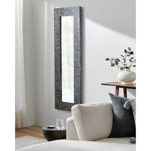 Lharysa - 32285 by Surya in black and inlaid. Made from frame: shell, frame (substrate): manufactured wood in a unique style.