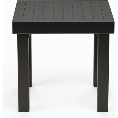 Monterey Outdoor End Table by Sunset West in copper. Made from aluminum in a modern style.
