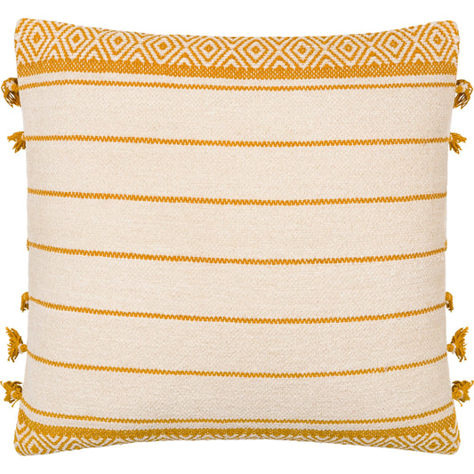 Layton Pillow - 27350 by Surya in pearl, copper, ivory, light wood, ash. Made from front: 100% cotton, back: 100% cotton in a modern style.