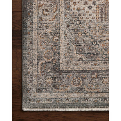 Lyra LYR-02 Rug by Loloi in denim, pebble. Made from 100% polyester in a unique style.