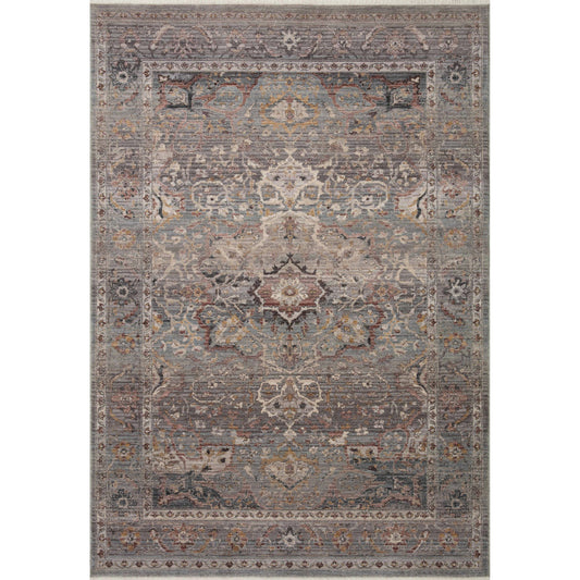 Lyra LYR-03 Rug by Loloi in sky, multi. Made from 100% polyester in a unique style.