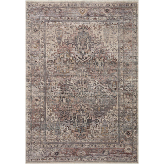 Lyra LYR-05 Rug by Loloi in sunset, silver. Made from 100% polyester in a unique style.