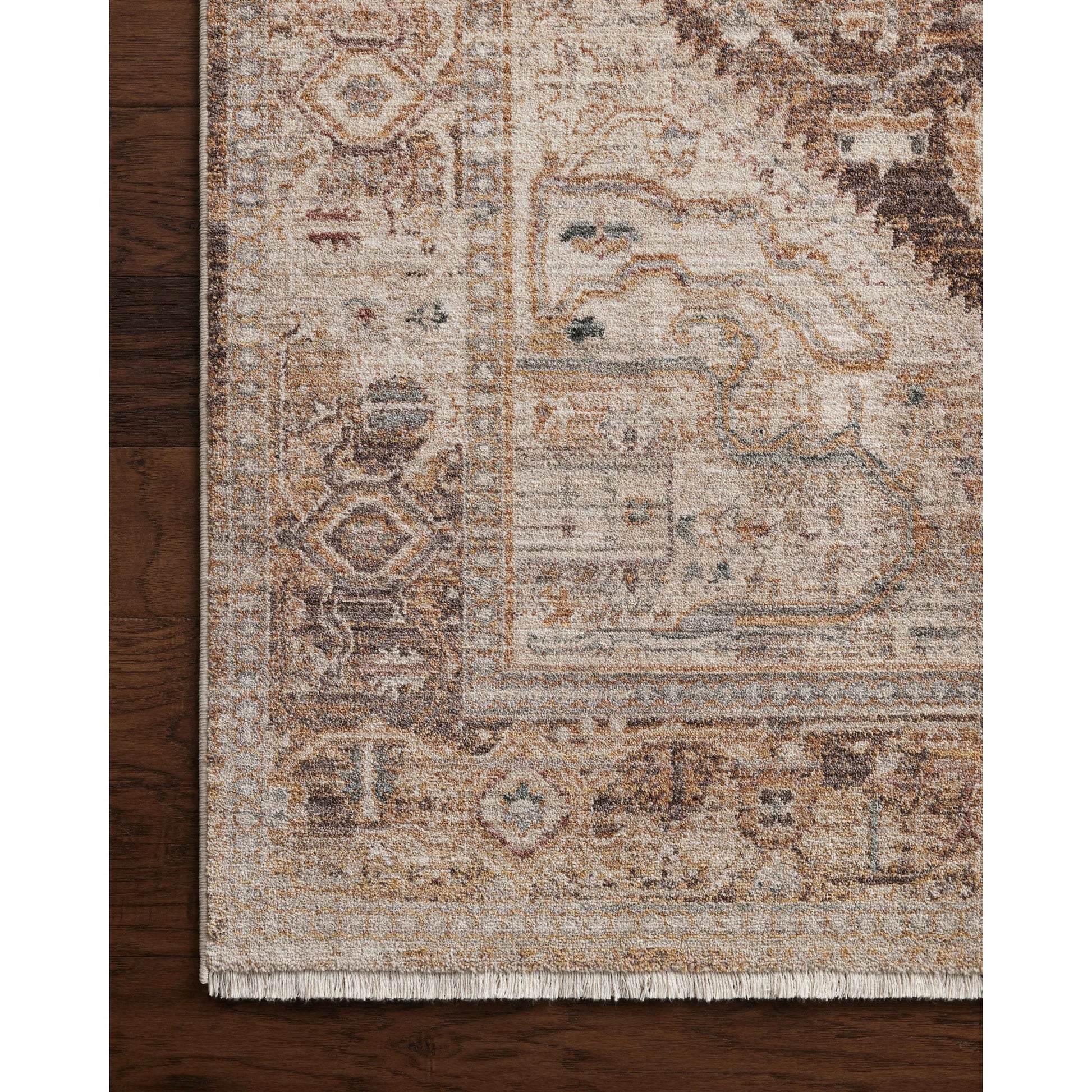 Lyra LYR-07 Rug by Loloi in natural, mocha. Made from 100% polyester in a unique style.