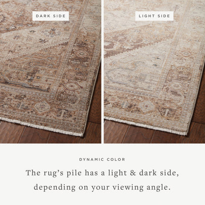 Lyra LYR-07 Rug by Loloi in natural, mocha. Made from 100% polyester in a unique style.