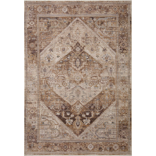 Lyra LYR-07 Rug by Loloi in natural, mocha. Made from 100% polyester in a unique style.