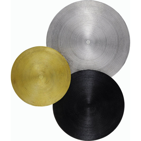 Lyssa Wall Sculpture - 540703 by Livabliss in main: metallic - silver, black and texturedpowder coated. Made from aluminum, iron in a modern style.