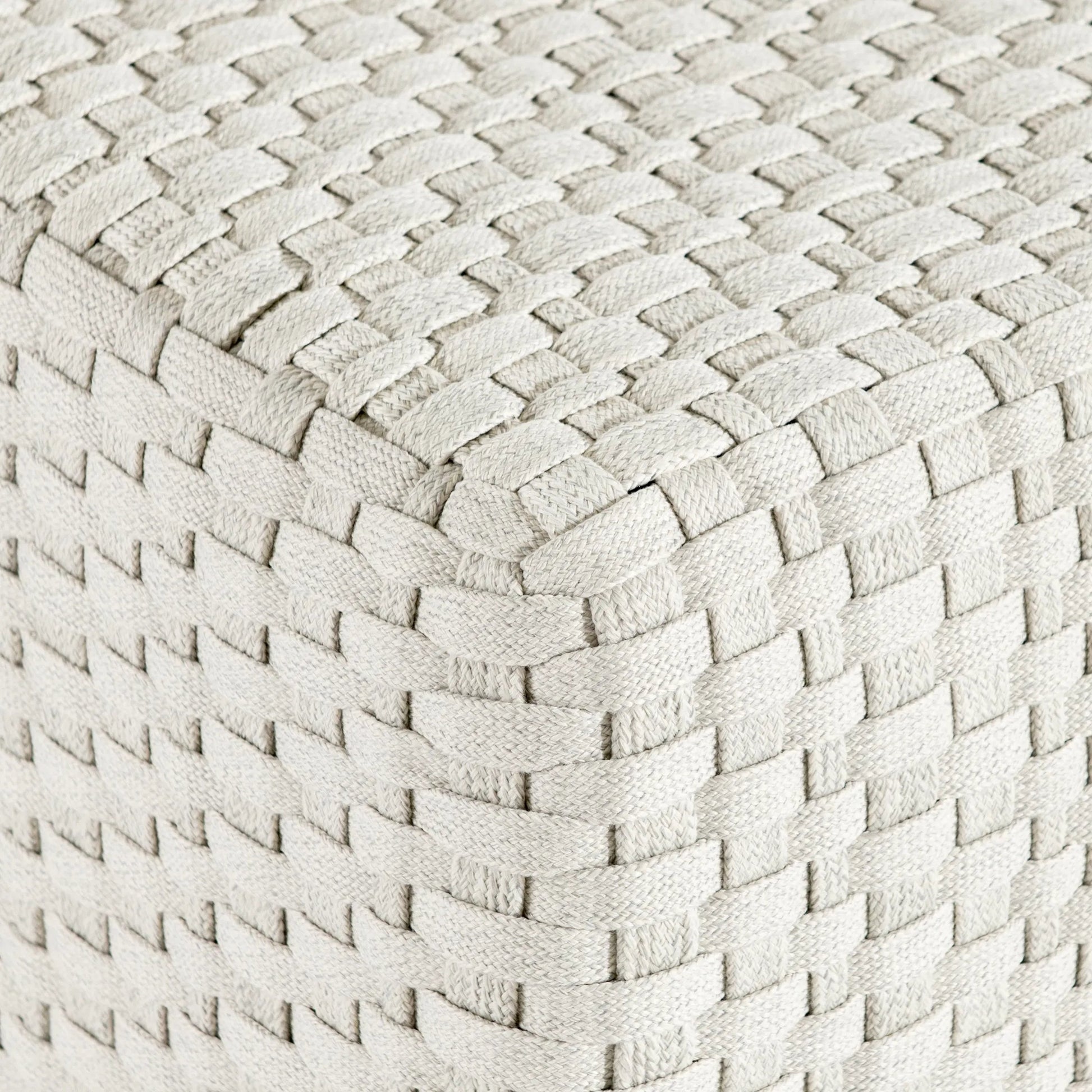 Boca Outdoor Ottoman by Bernhardt in white, cream. Made from unique in a unique style.
