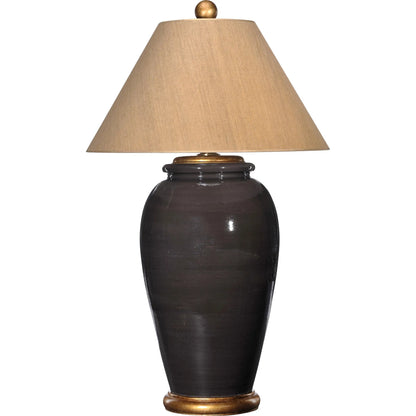 Montecito Lamp by Bradburn Home in chocolate. Made from ceramic in a eclectic & global style.
