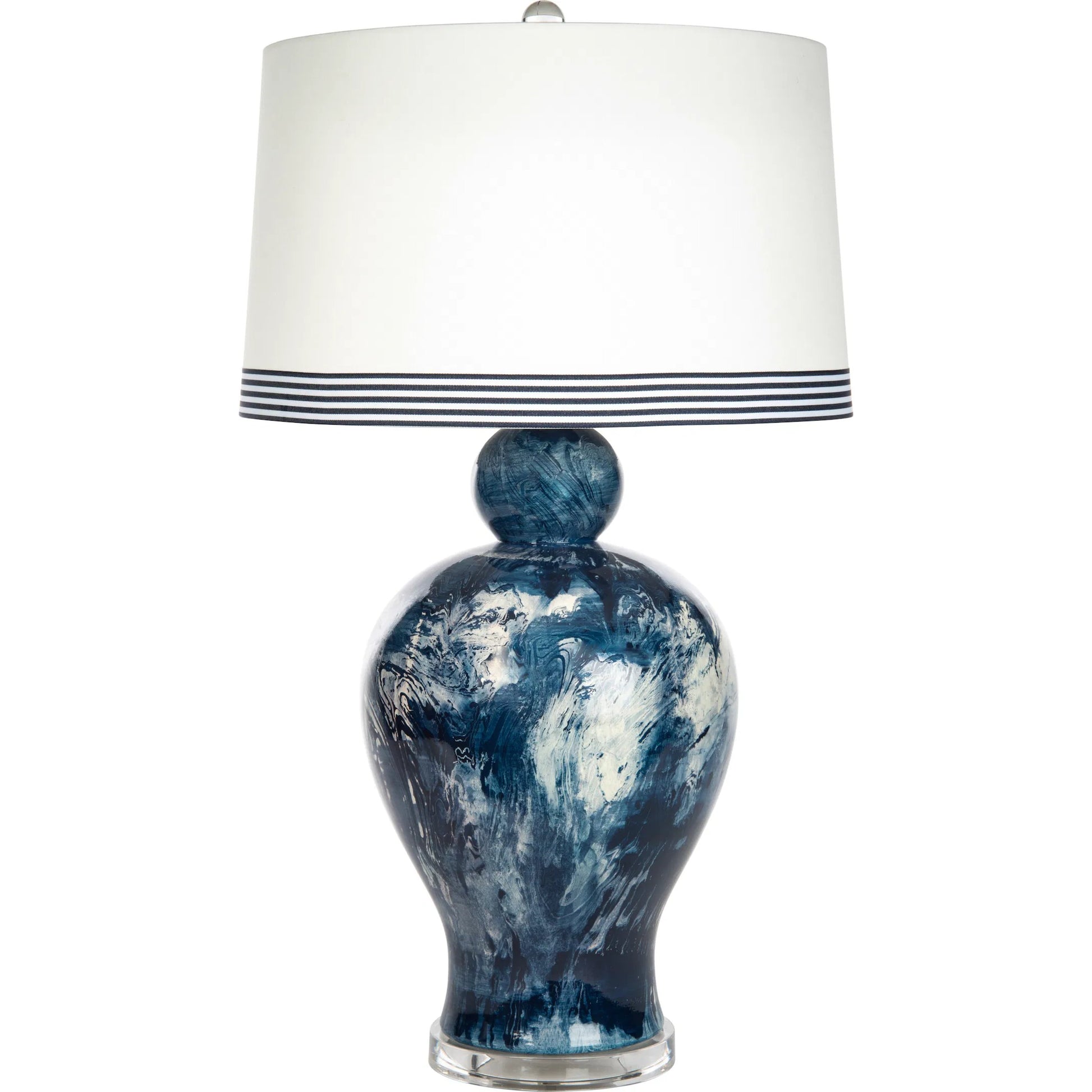 Marble Cove Couture Lamp by Bradburn Home. Made from ceramic in a unique style.