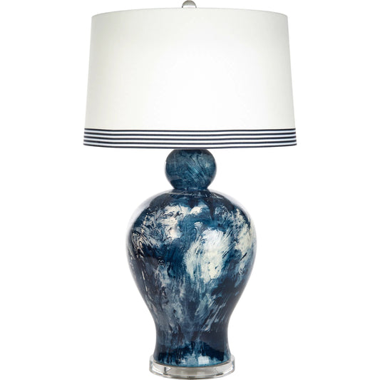 Marble Cove Couture Lamp by Bradburn Home. Made from ceramic in a unique style.