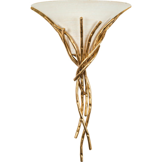 Gold Twigs Sconce by Bradburn Home. Made from iron in a unique style.