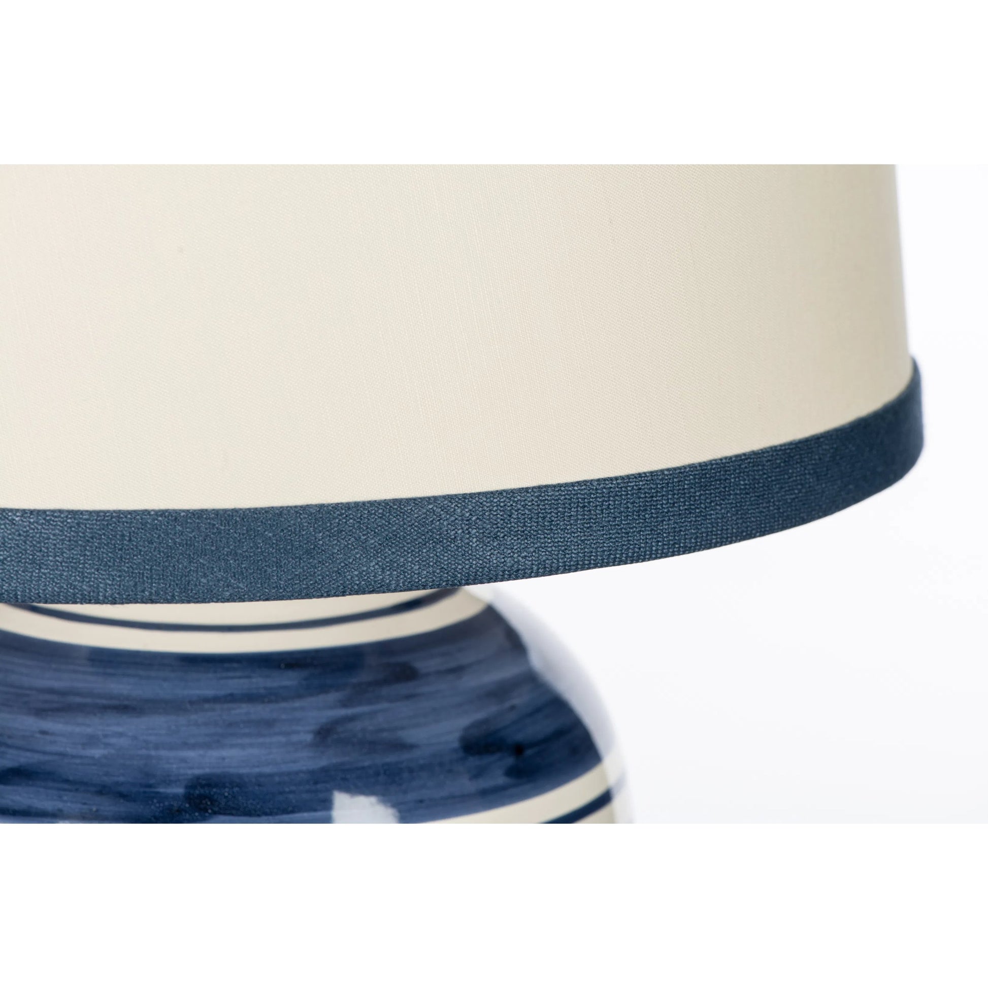 Bimini Blue Couture Lamp by Bradburn Home. Made from ceramic in a eclectic & global style.