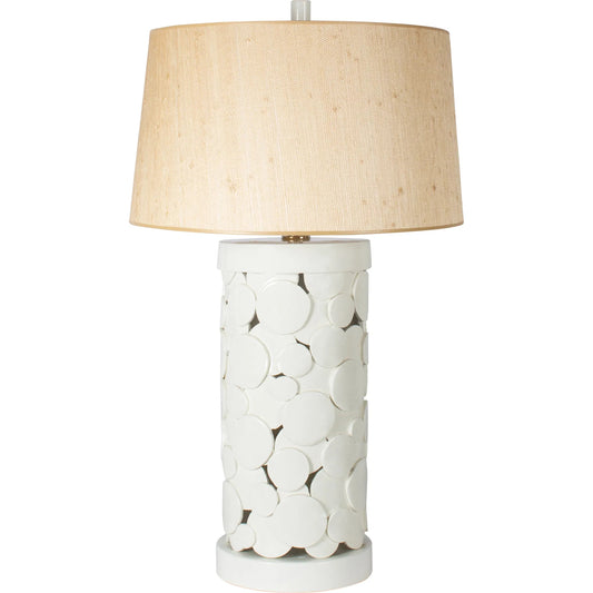 Saint Lucia Couture Lamp by Bradburn Home. Made from ceramic in a unique style.