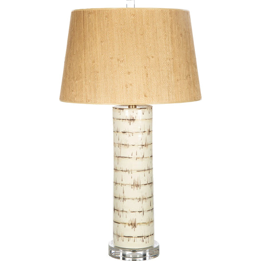 White Birch Lamp by Bradburn Home. Made from ceramic in a unique style.