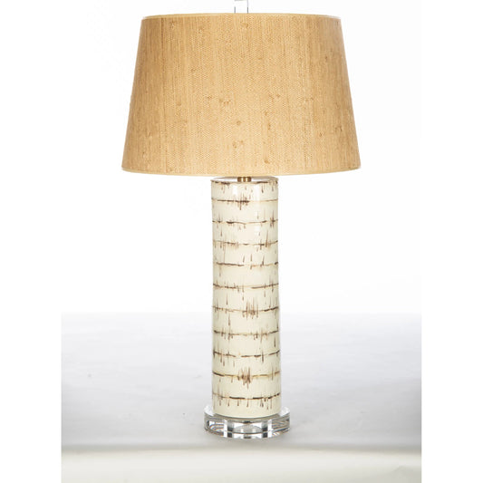 White Birch Lamp by Bradburn Home. Made from ceramic in a unique style.