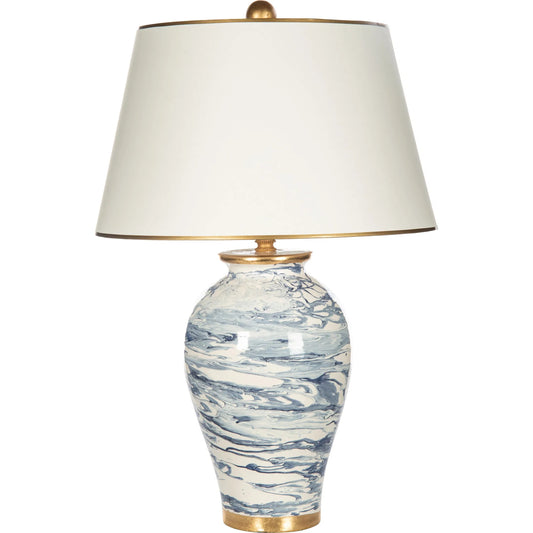 Malibu Marble Lamp by Bradburn Home. Made from ceramic in a unique style.