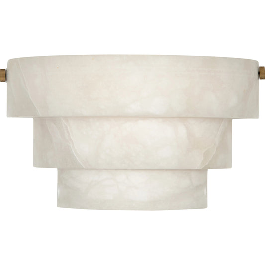 Tiered Alabaster Sconce by Bradburn Home. Made from stone, metal in a unique style.