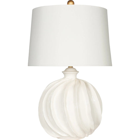Rio Vista Blanc Lamp by Bradburn Home. Made from ceramic in a unique style.