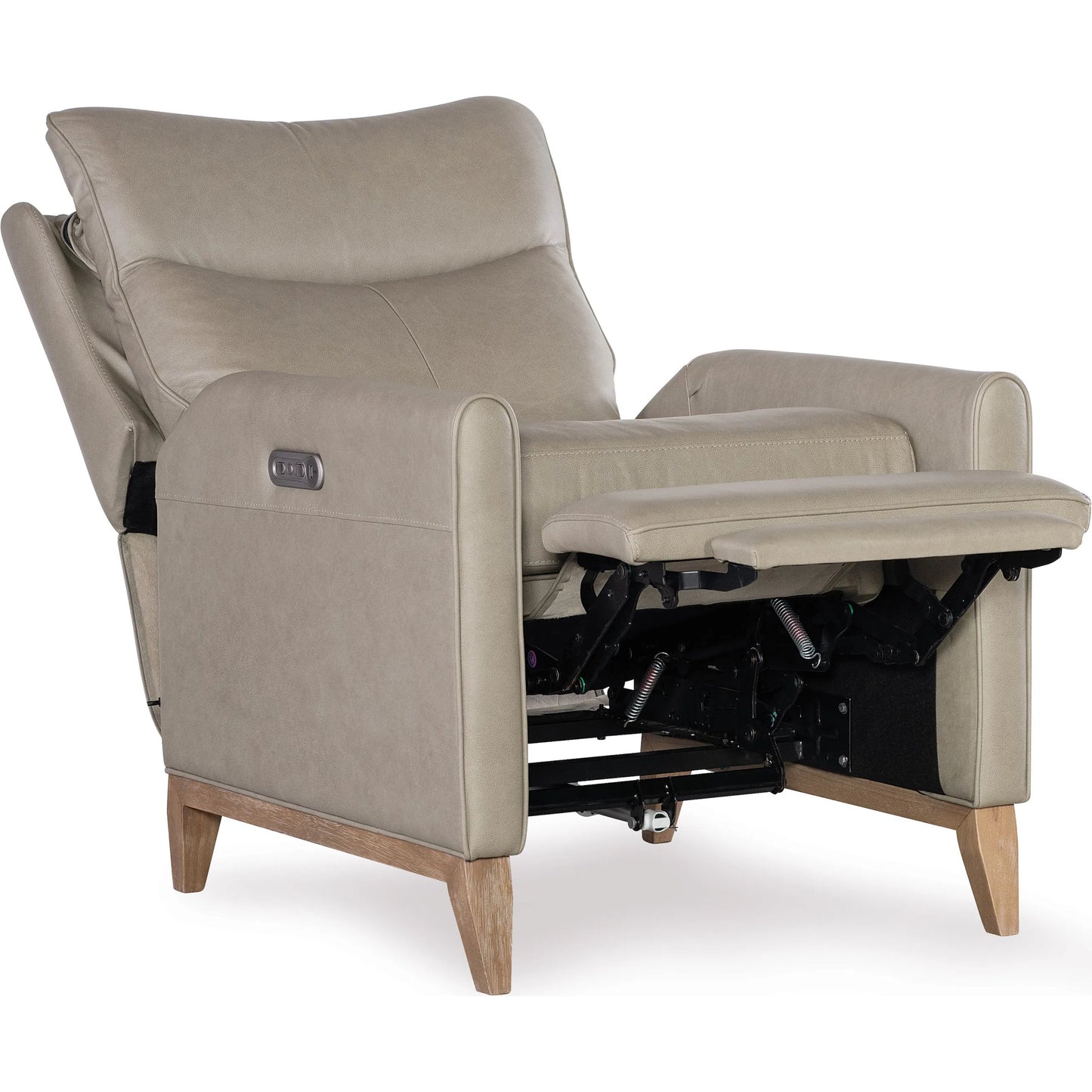 003 SI-2250775 | Additional Silo | Quinnie Power Recliner with Power Headrest by Hooker Furniture in green and light wood. Made from unique in a traditional style.