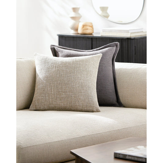 Lizeth Pillow - 481880 by Surya. Made from front: 50% viscose, 38% cotton, 12% linen, back: 50% viscose, 38% polyester in a modern style.
