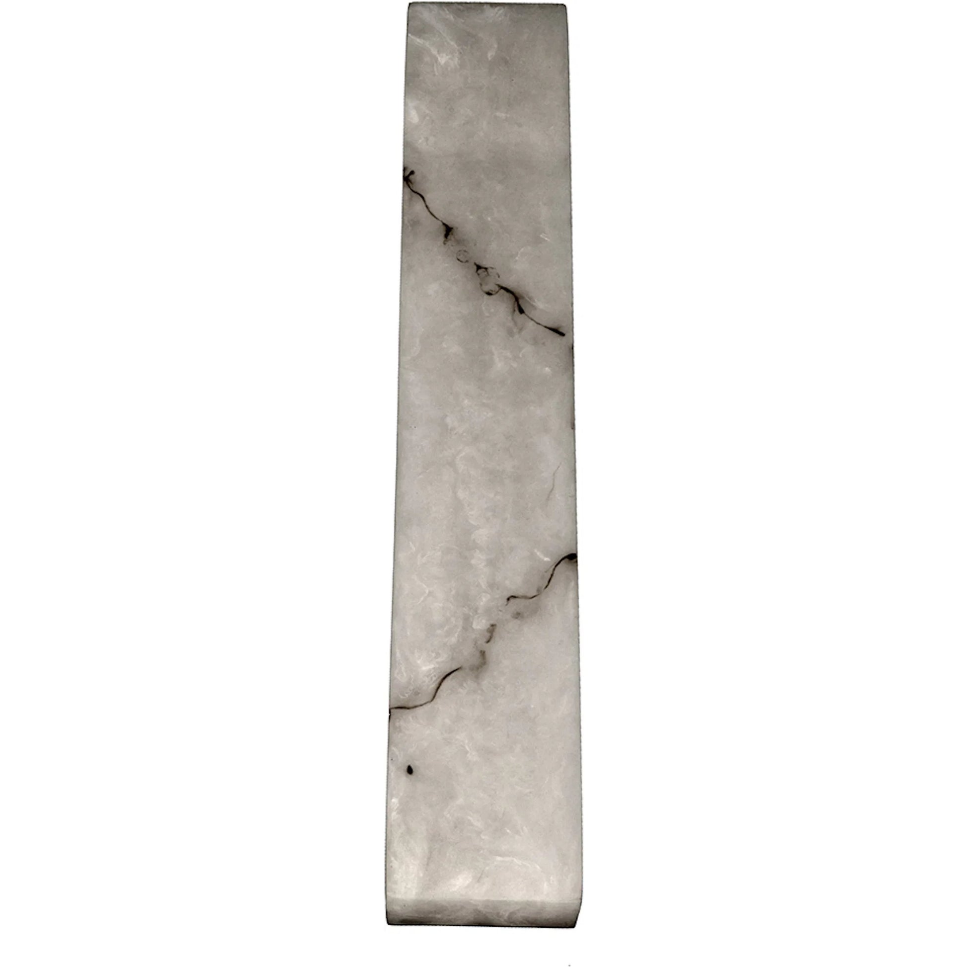 Stein Linear Sconce by Noir in light stone, silver. Made from artificial stone in a modern style.