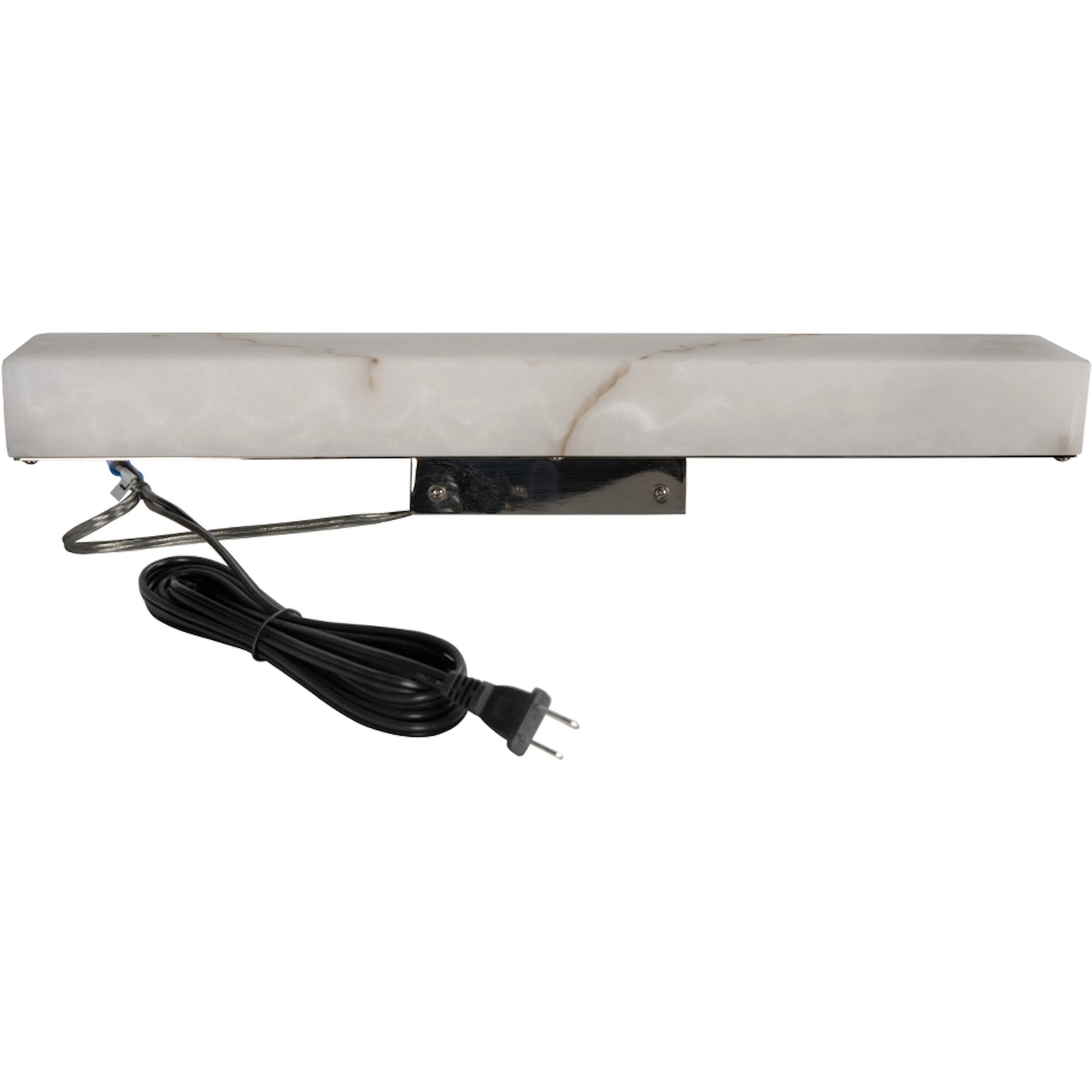 Stein Linear Sconce by Noir in light stone, silver. Made from artificial stone in a modern style.