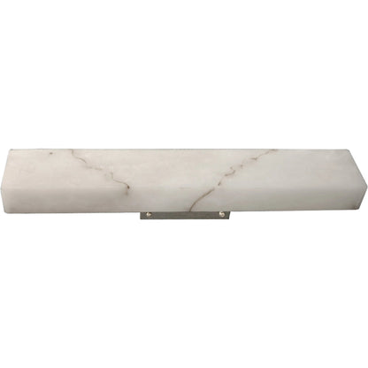 Stein Linear Sconce by Noir in light stone, silver. Made from artificial stone in a modern style.